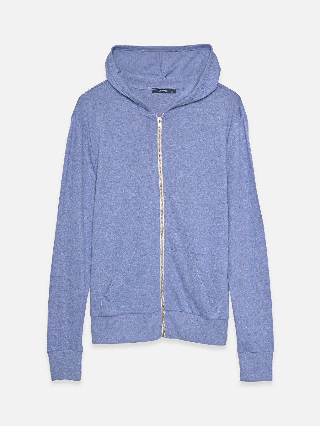 Hooded Basic Men's Zip-Up Sweatshirt-0