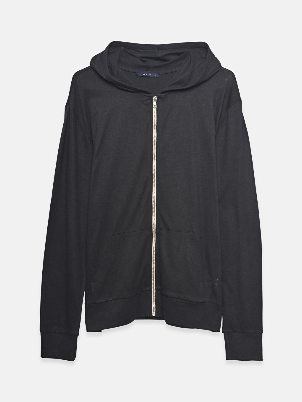 Hooded Basic Men's Zip-Up Sweatshirt
