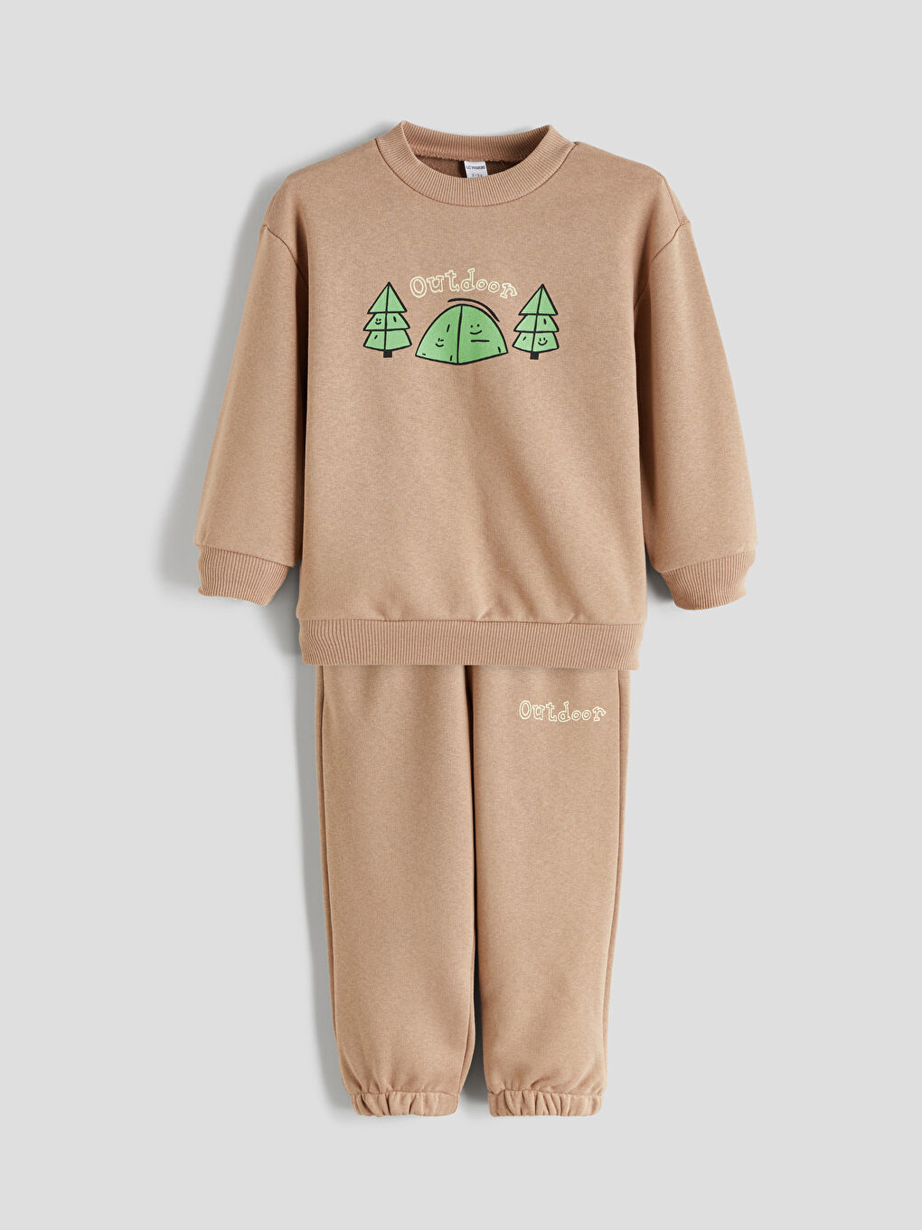 LCW ECO Printed Boys Sweatshirt and Sweatpants 2 Pack -W5HP24Z1-GX6