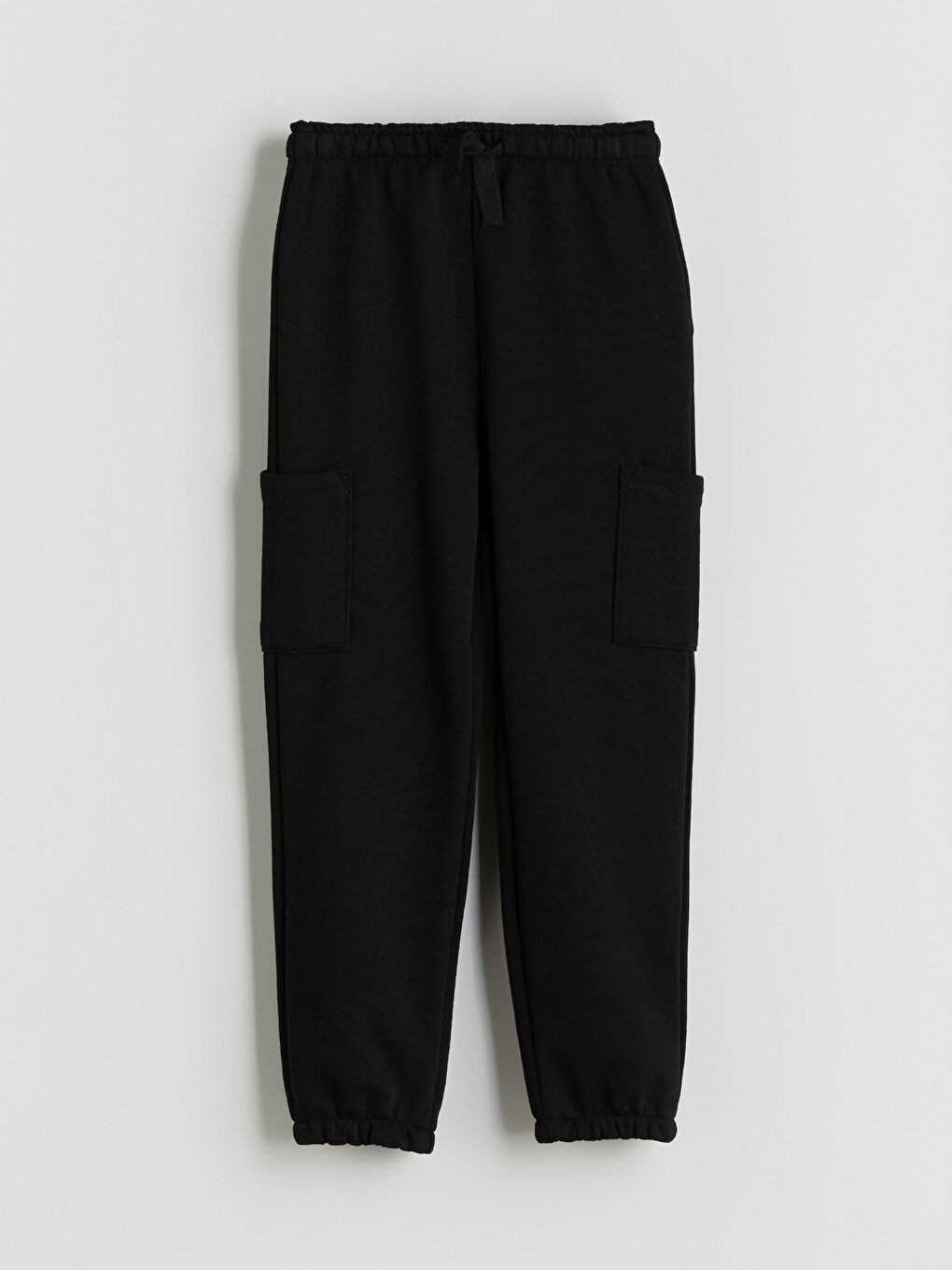 Siyah Beli Lastikli Basic Erkek Çocuk Jogger Eşofman Altı