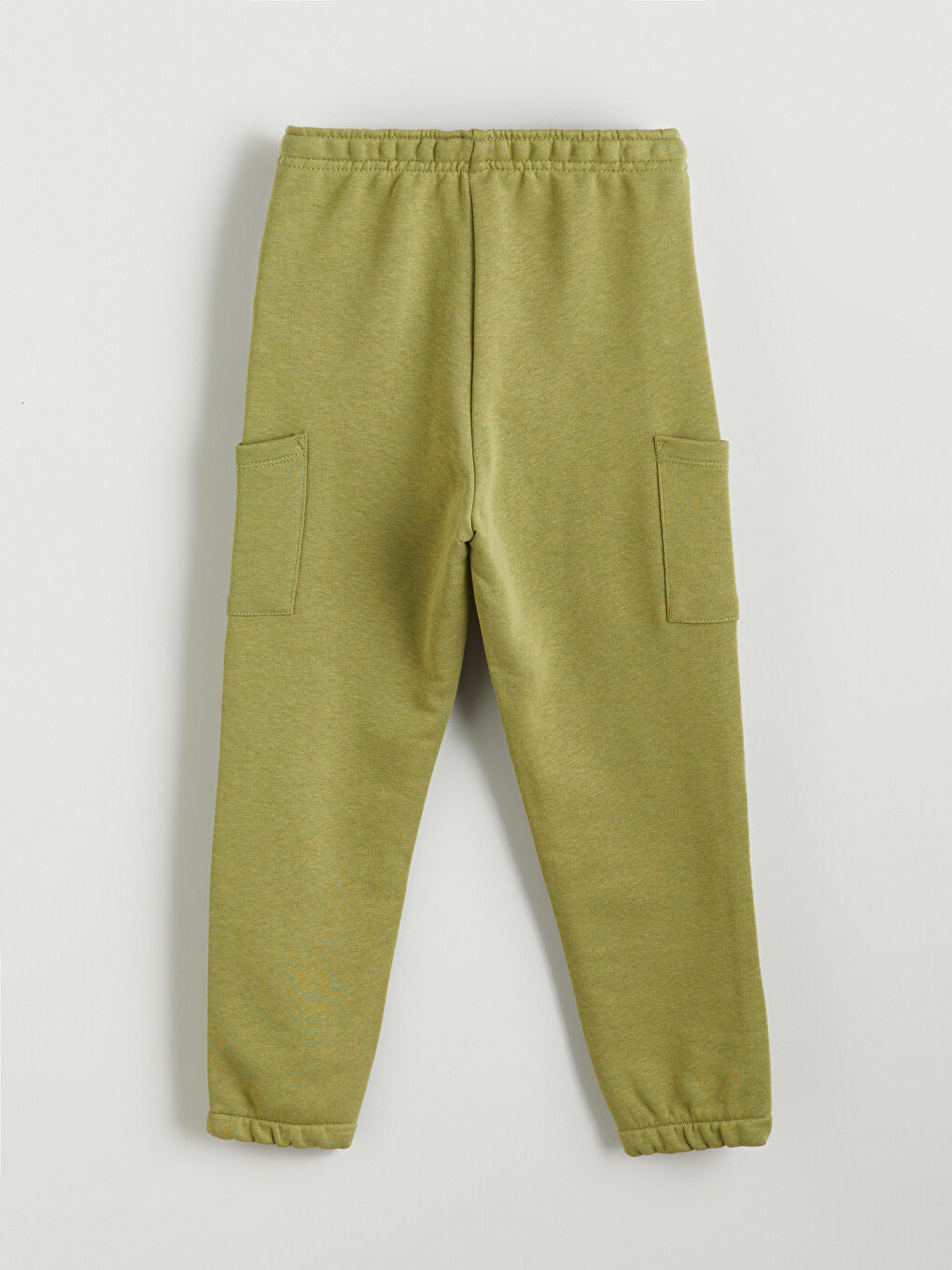 Yeşil Beli Lastikli Basic Erkek Çocuk Jogger Eşofman Altı-2