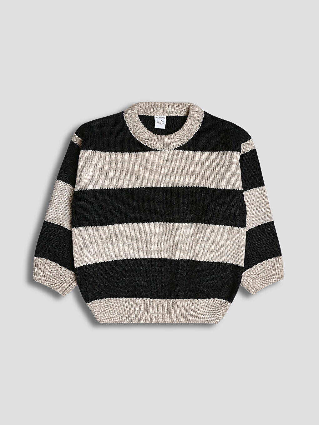 Crew Neck Striped Boys Knitwear Sweater