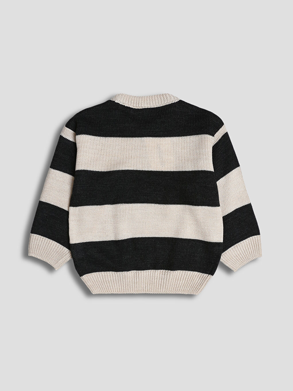 Crew Neck Striped Boys Knitwear Sweater-1