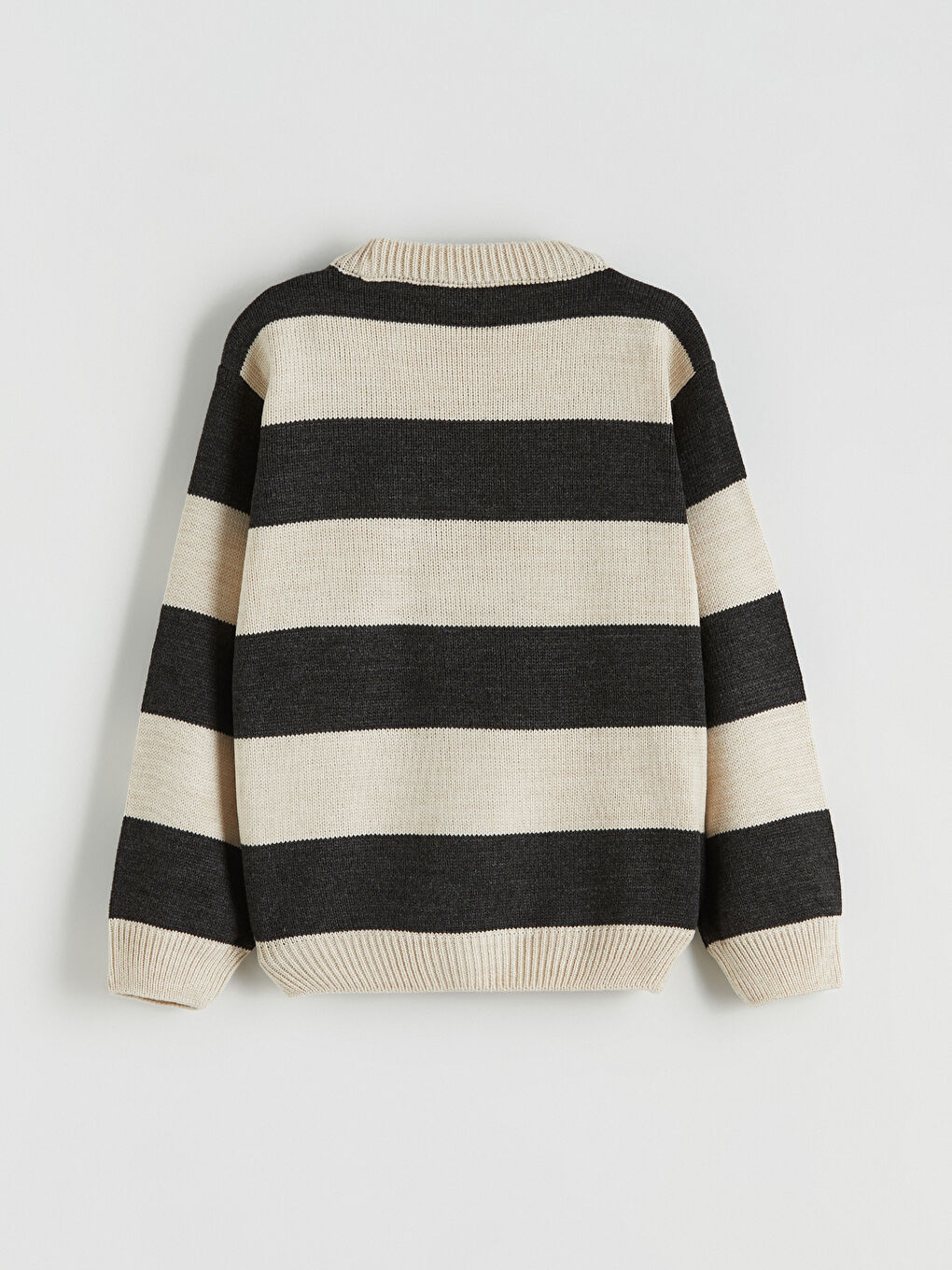 Crew Neck Striped Boys Knitwear Sweater-2