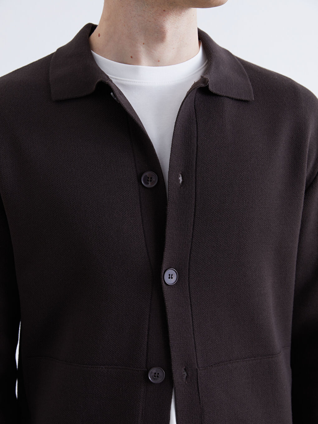 Man BROWN Cardigan-2