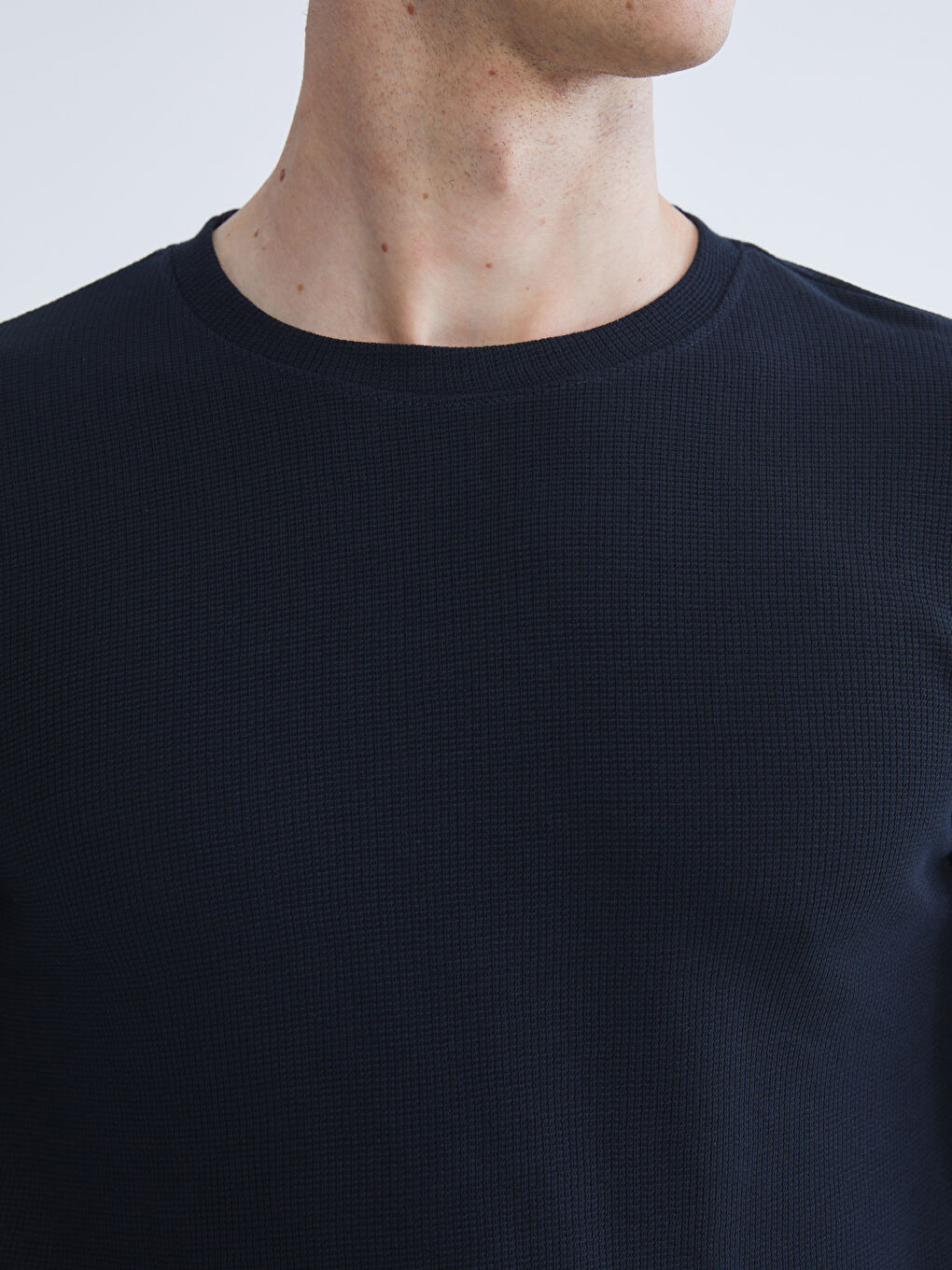 Crew Neck Long Sleeve Men's T-Shirt-2