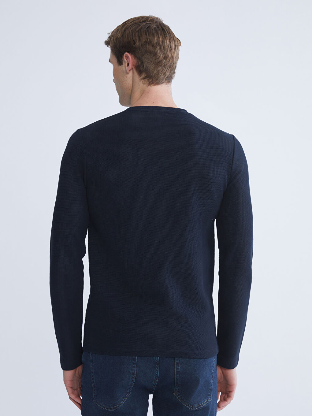 Crew Neck Long Sleeve Men's T-Shirt-3