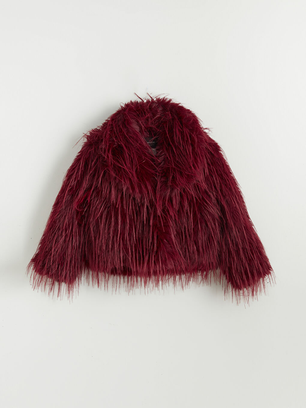 Bordo Kız Çocuk Kürk Mont