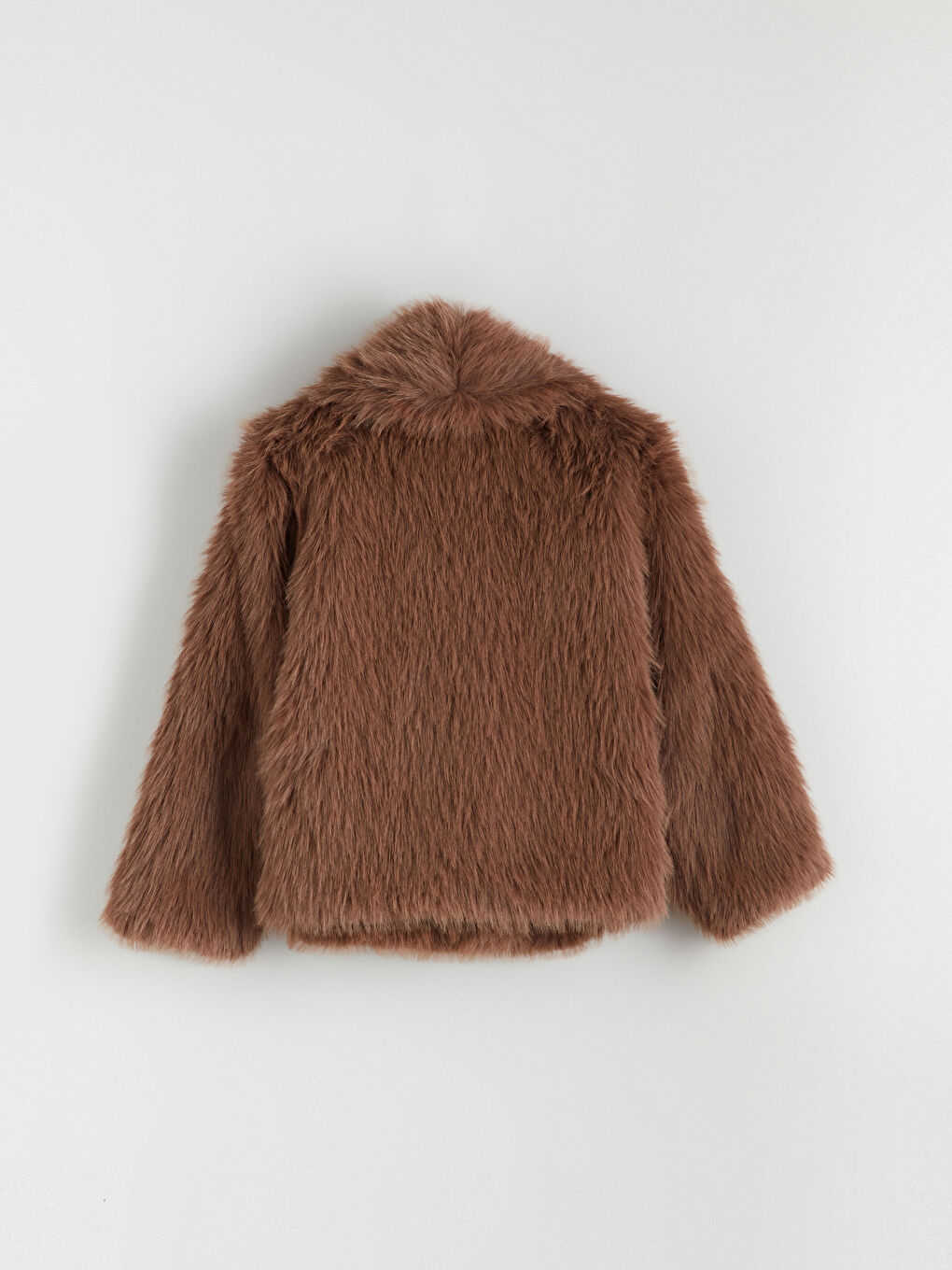 Girls' Faux Fur Coat-5