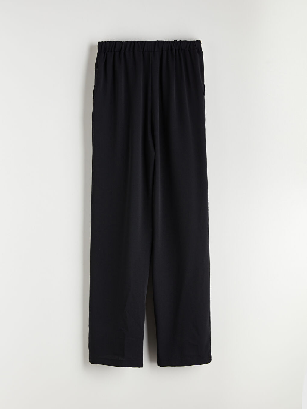 Siyah Beli Lastikli Kadın Pantolon-6