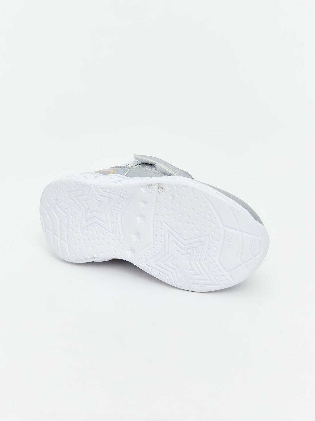 Gri Bağcıklı ve Cırt Cırtlı Tabanı Işıklı Kız Bebek Bot-4