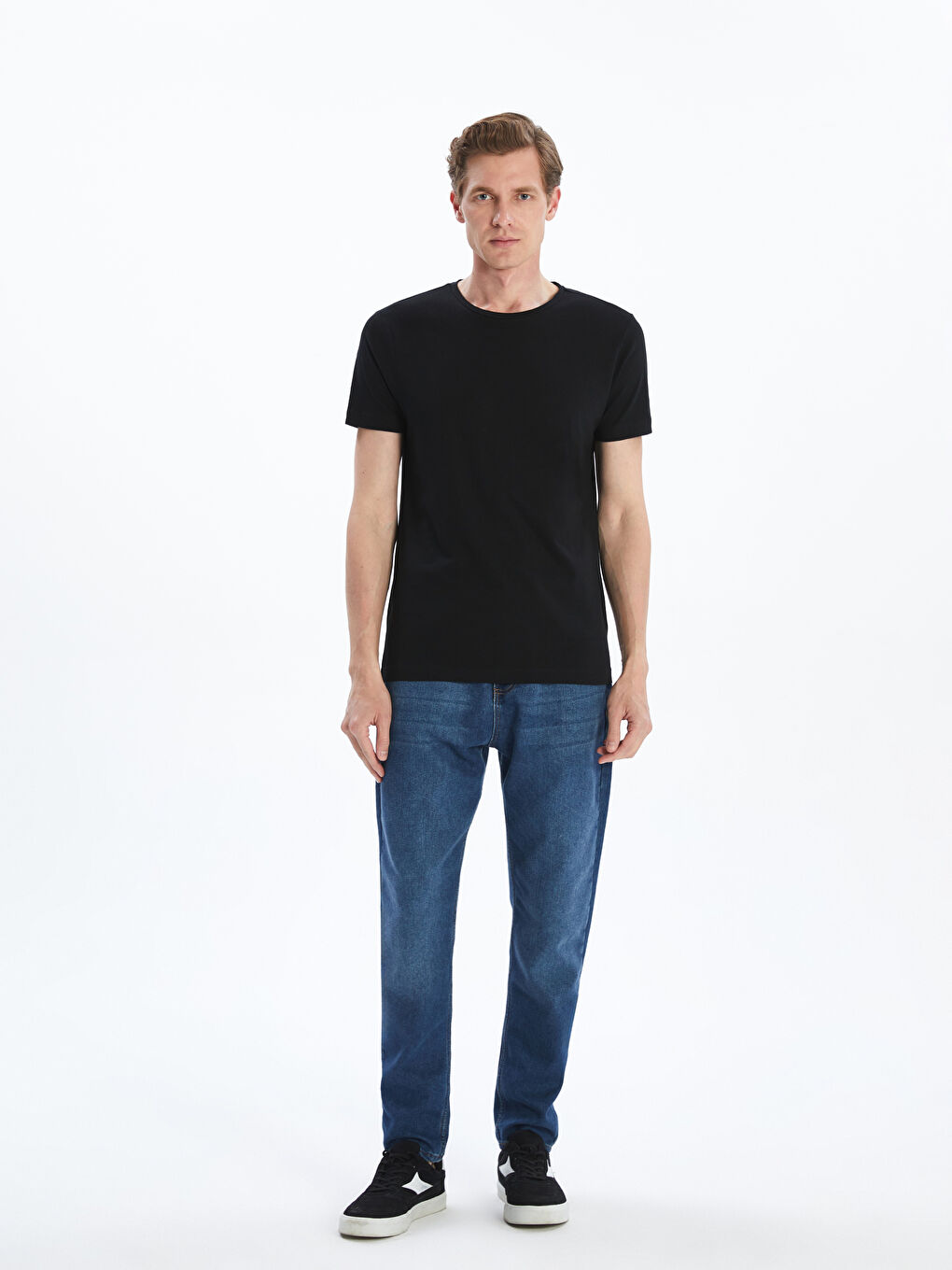 Футболка из джерси с круглым вырезом для мужчин-4