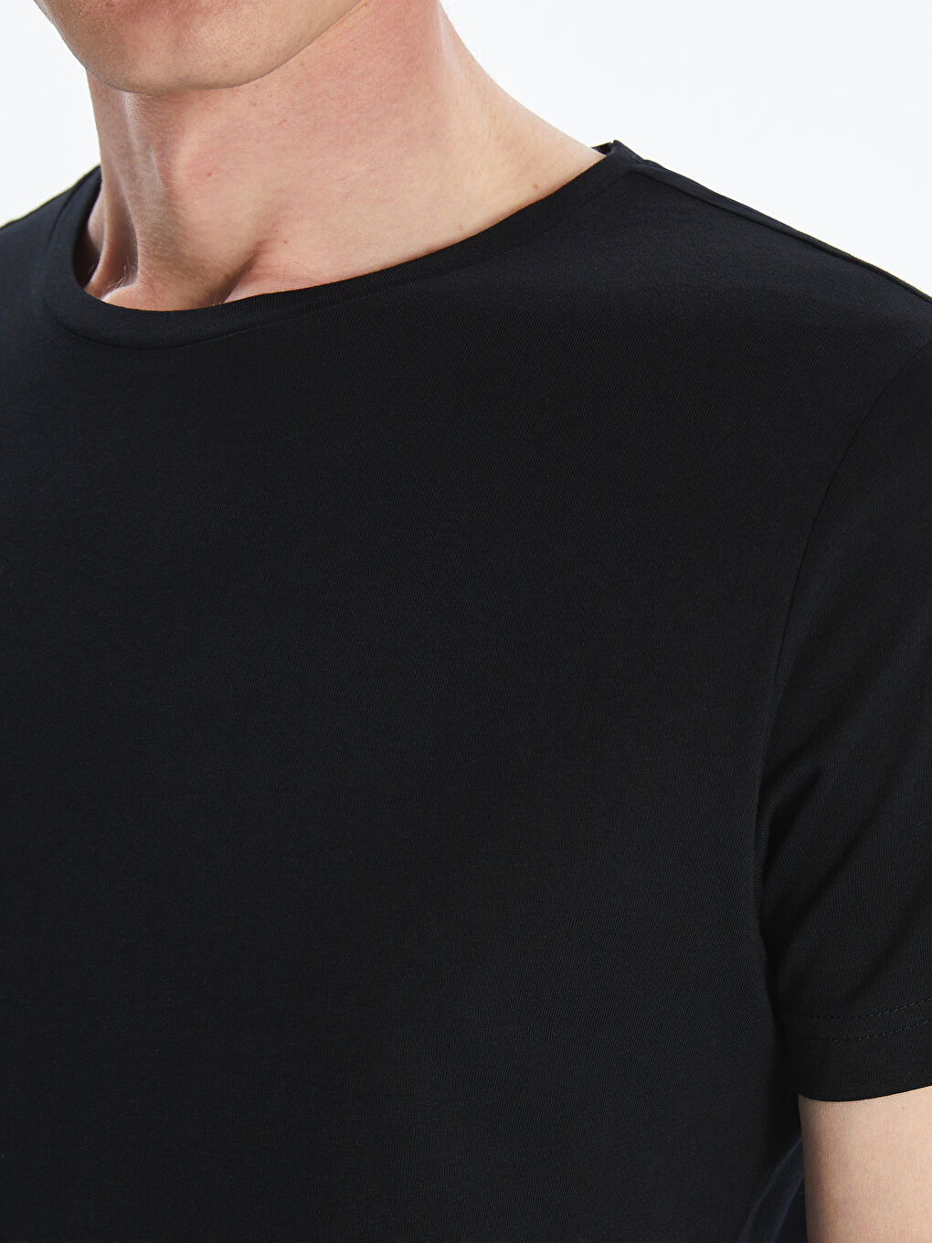 Футболка из джерси с круглым вырезом для мужчин-7
