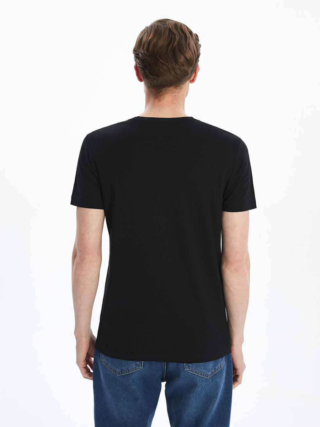 Футболка из джерси с круглым вырезом для мужчин-10