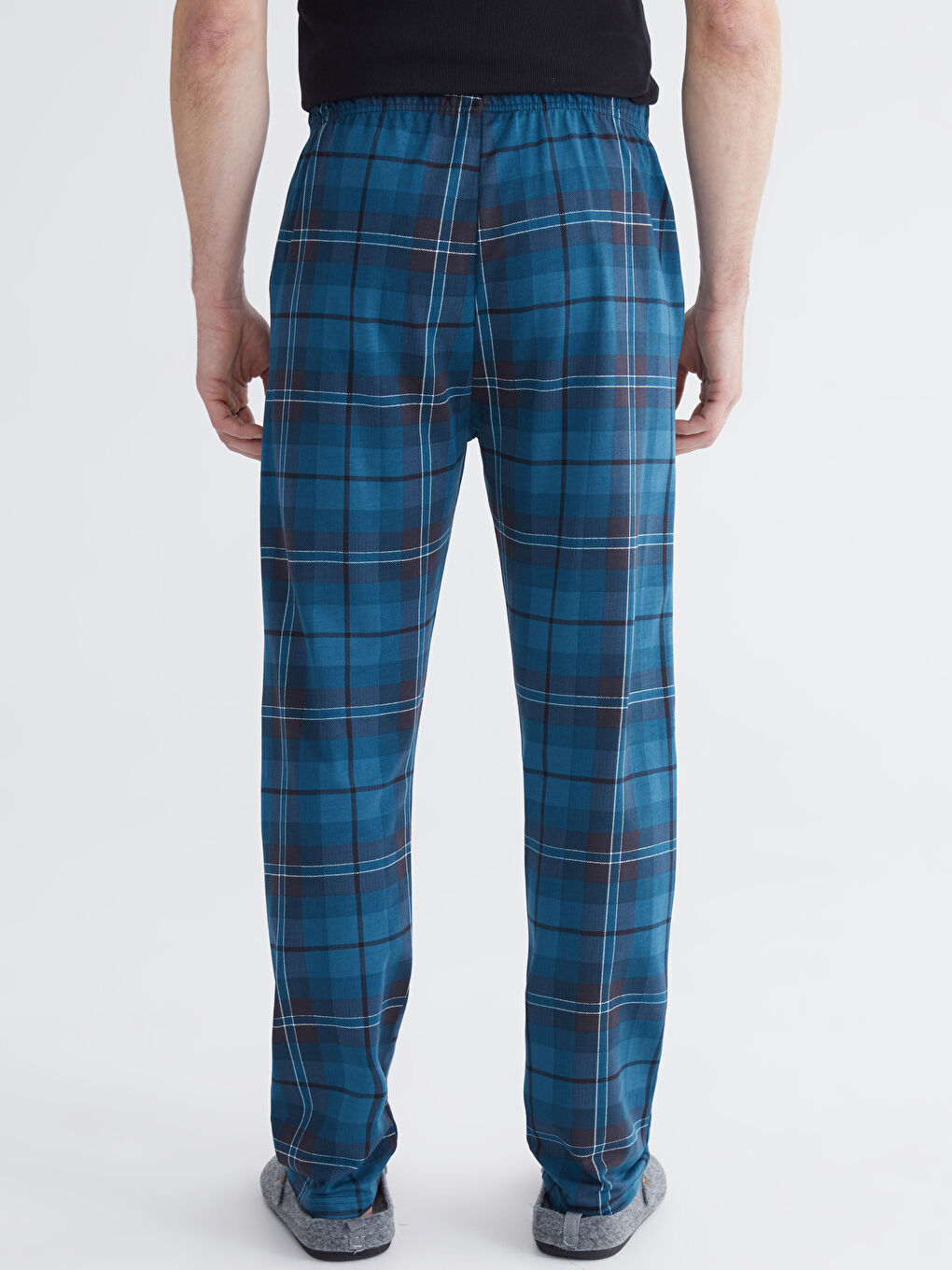 Petrol Beli Lastikli Erkek Pijama Altı-3