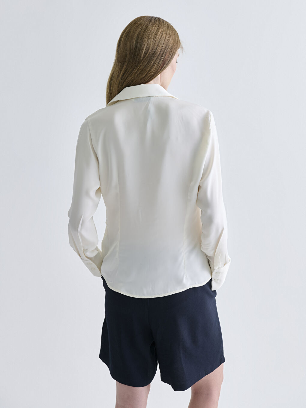 LCWAIKIKI Classic Satin Women's Shirt -W5HR17Z8-FDL