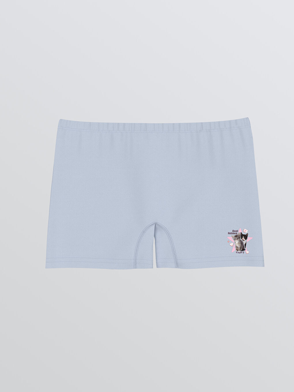 Pembe Baskılı Kız Çocuk Boxer 5'li-1