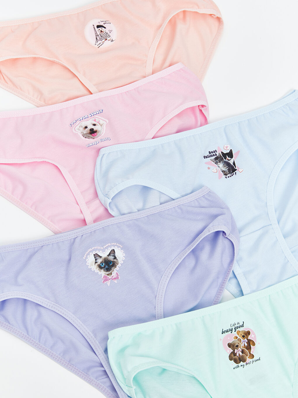 Printed Girl's Panties 5-Piece-1