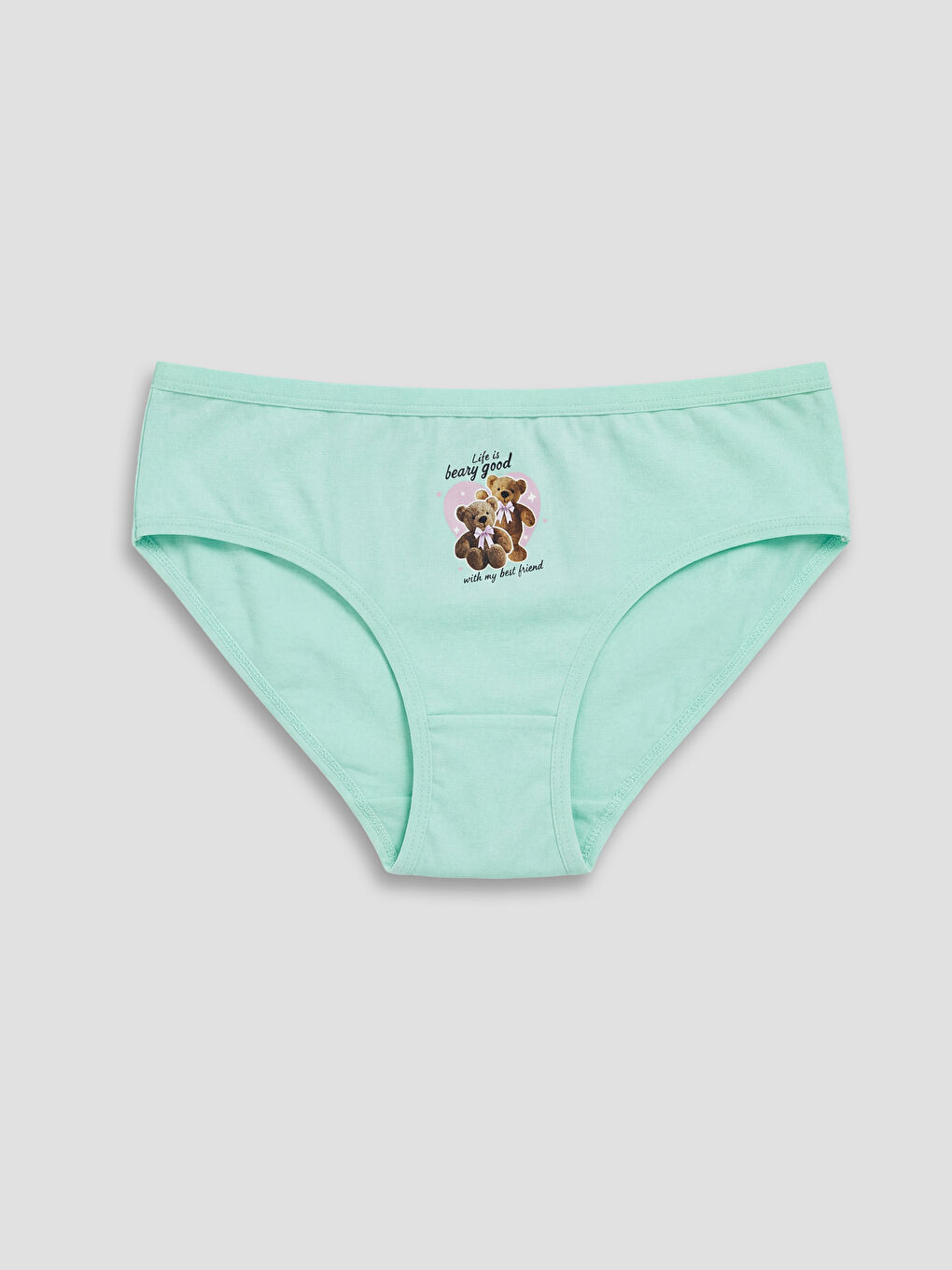 Pembe Baskılı Kız Çocuk Külot 5'li-5