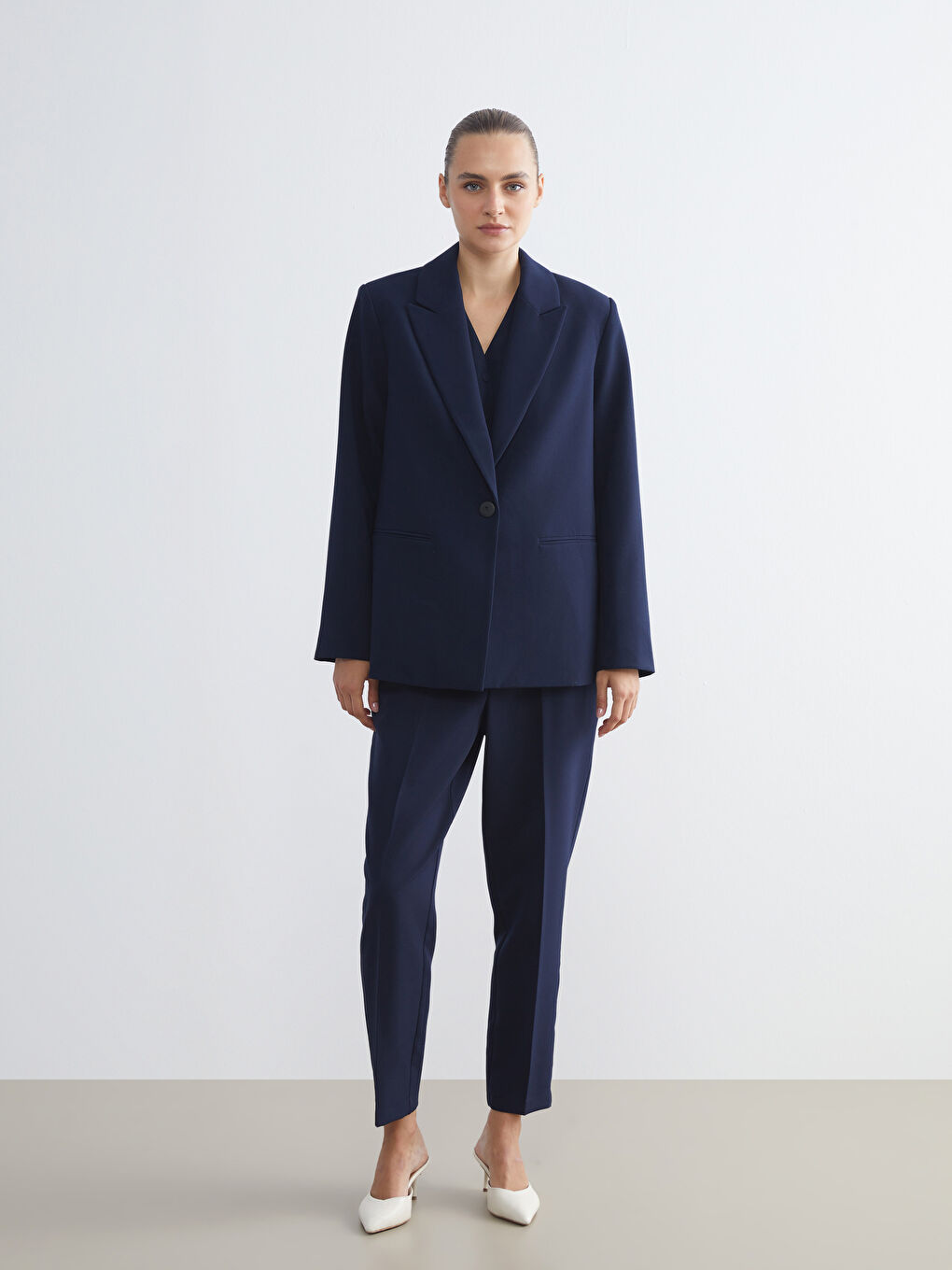 LCWAIKIKI Classic Regular Fit Women's Blazer Jacket -W5HR39Z8-CUJ