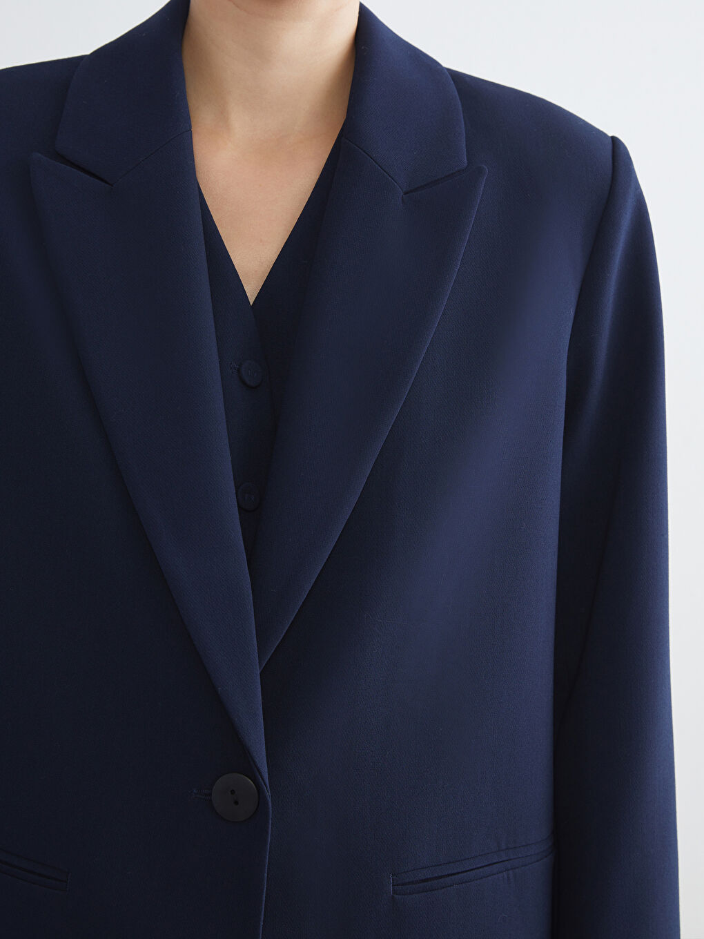 LCWAIKIKI Classic Regular Fit Women's Blazer Jacket -W5HR39Z8-CUJ