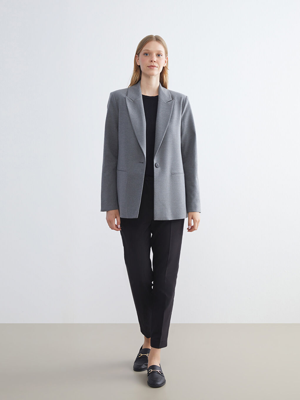 LCWAIKIKI Classic Regular Fit Women's Blazer Jacket -W5HR39Z8-KA8