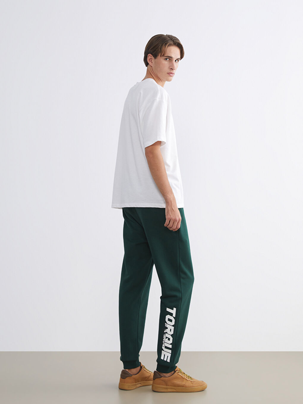 Elastic Waist Printed Men's Jogger Sweatpants