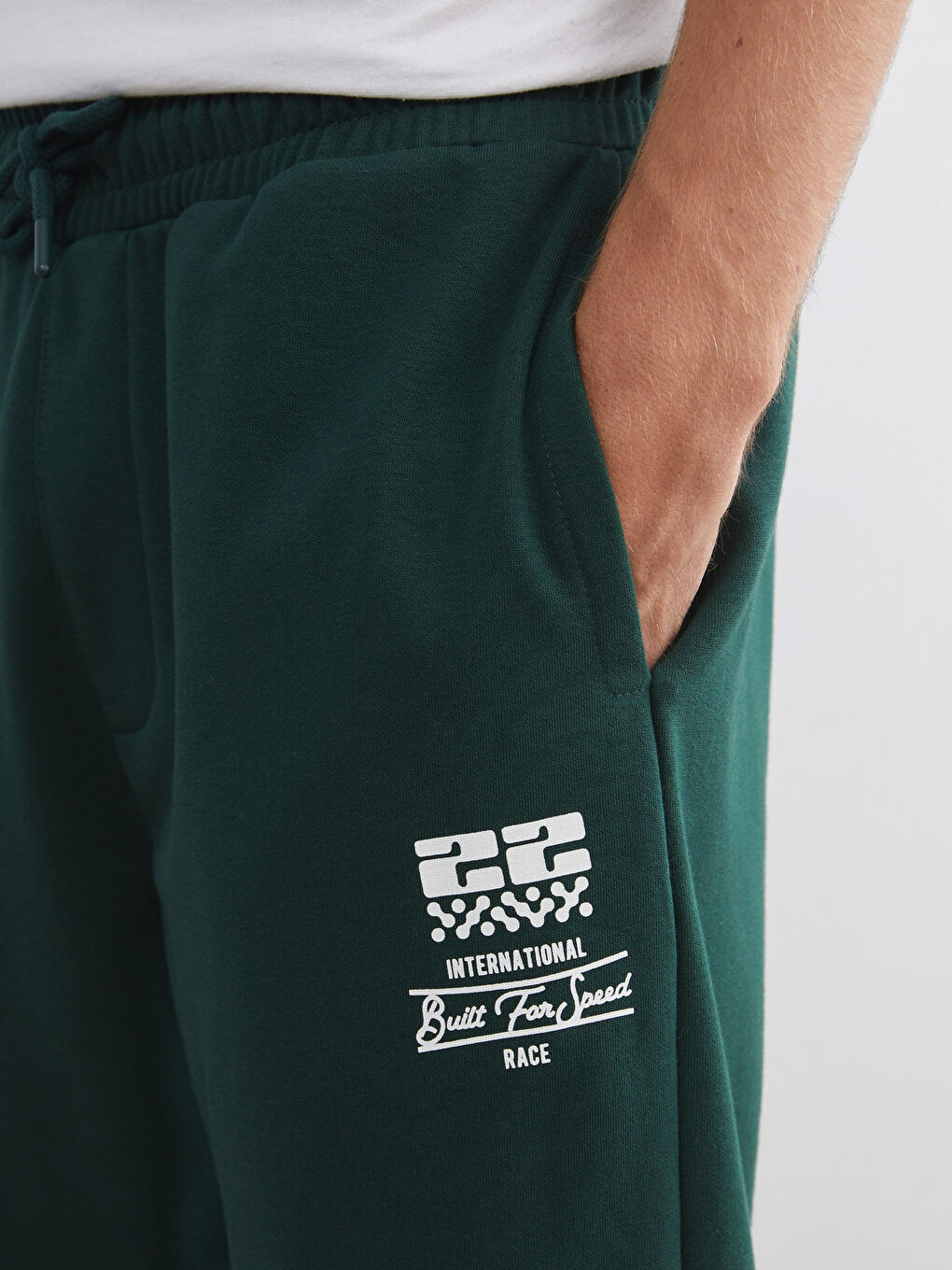 Elastic Waist Printed Men's Jogger Sweatpants-2