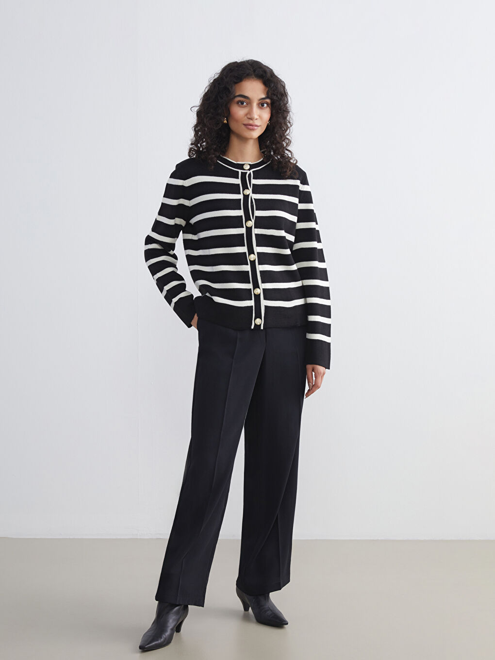 LCW Modest Woman BLACK Trousers -W5HS17Z8-RQL