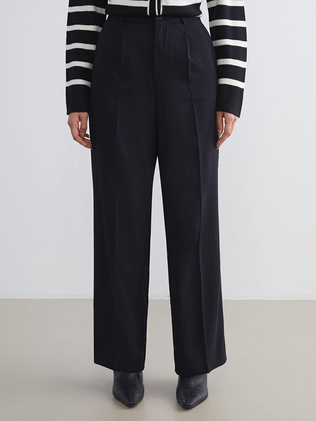 LCW Modest Woman BLACK Trousers -W5HS17Z8-RQL