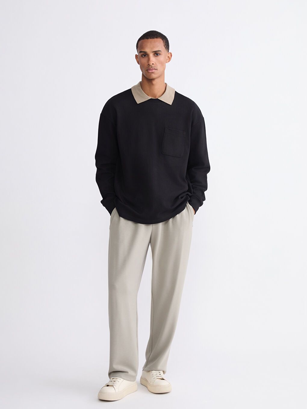 سويت شيرت ياقة دائرية للرجال-1