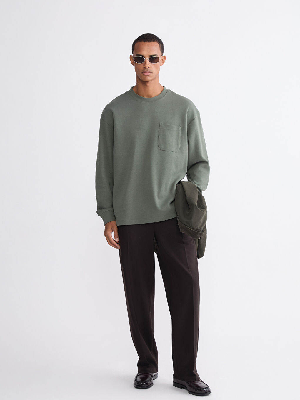 Crew Neck Men's Sweatshirt-1