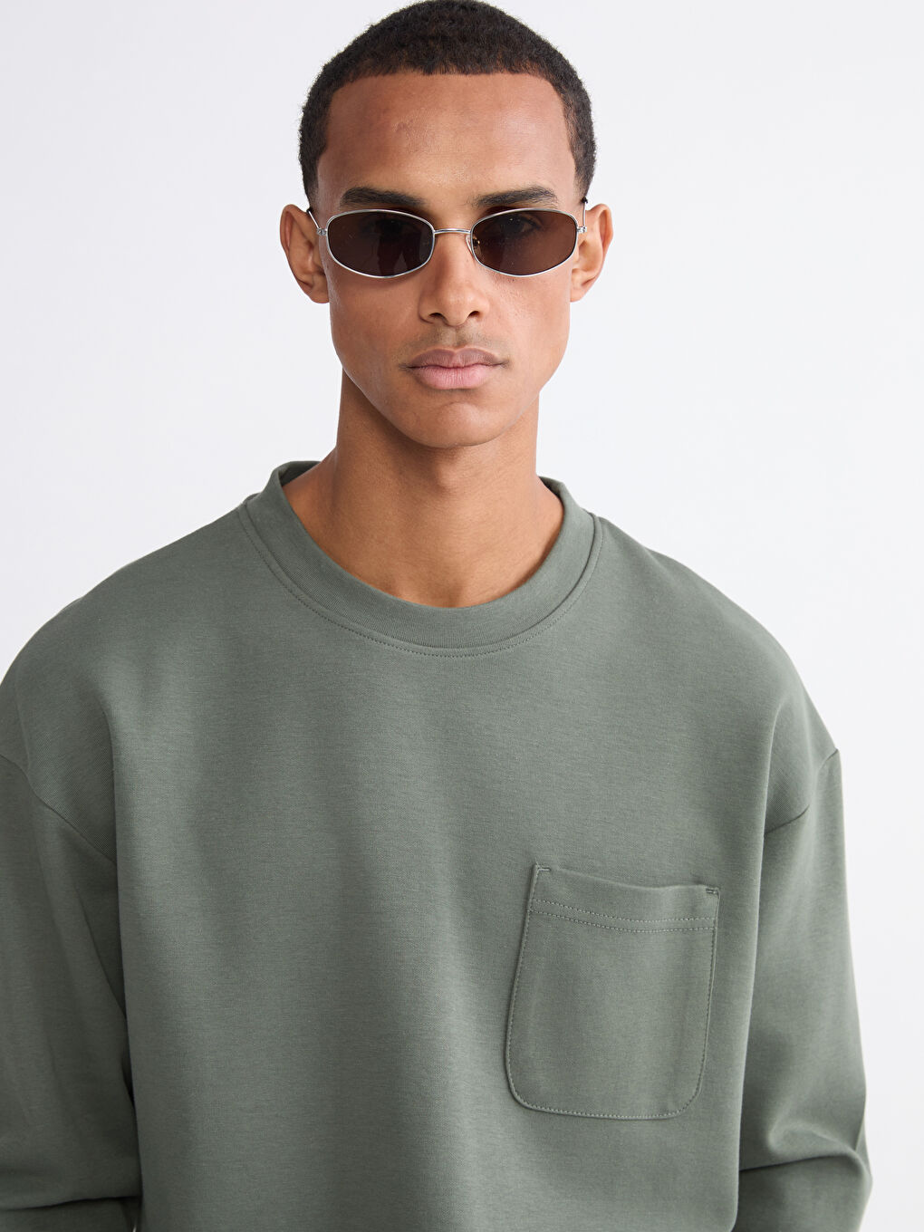 Crew Neck Men's Sweatshirt-2