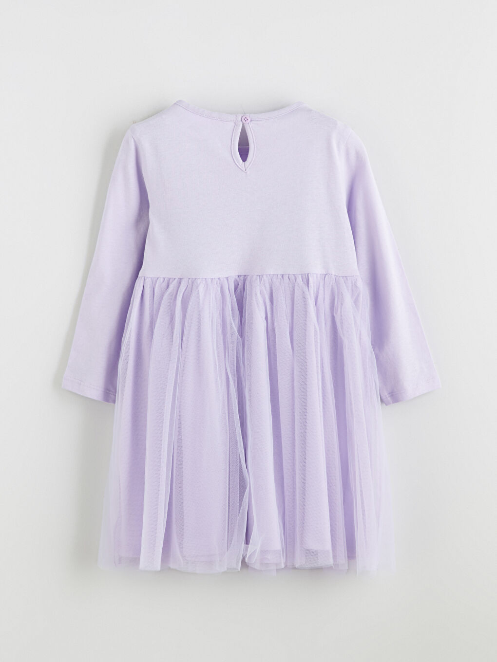 Crew Neck Kuromi Printed Girls' Dress-2