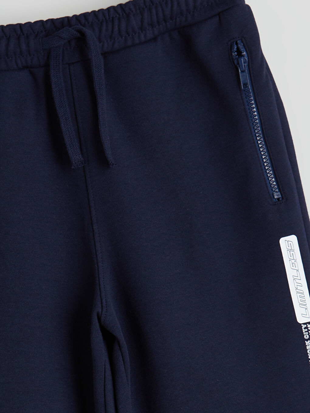 Lacivert Beli Lastikli Erkek Çocuk Jogger  Eşofman Altı-1