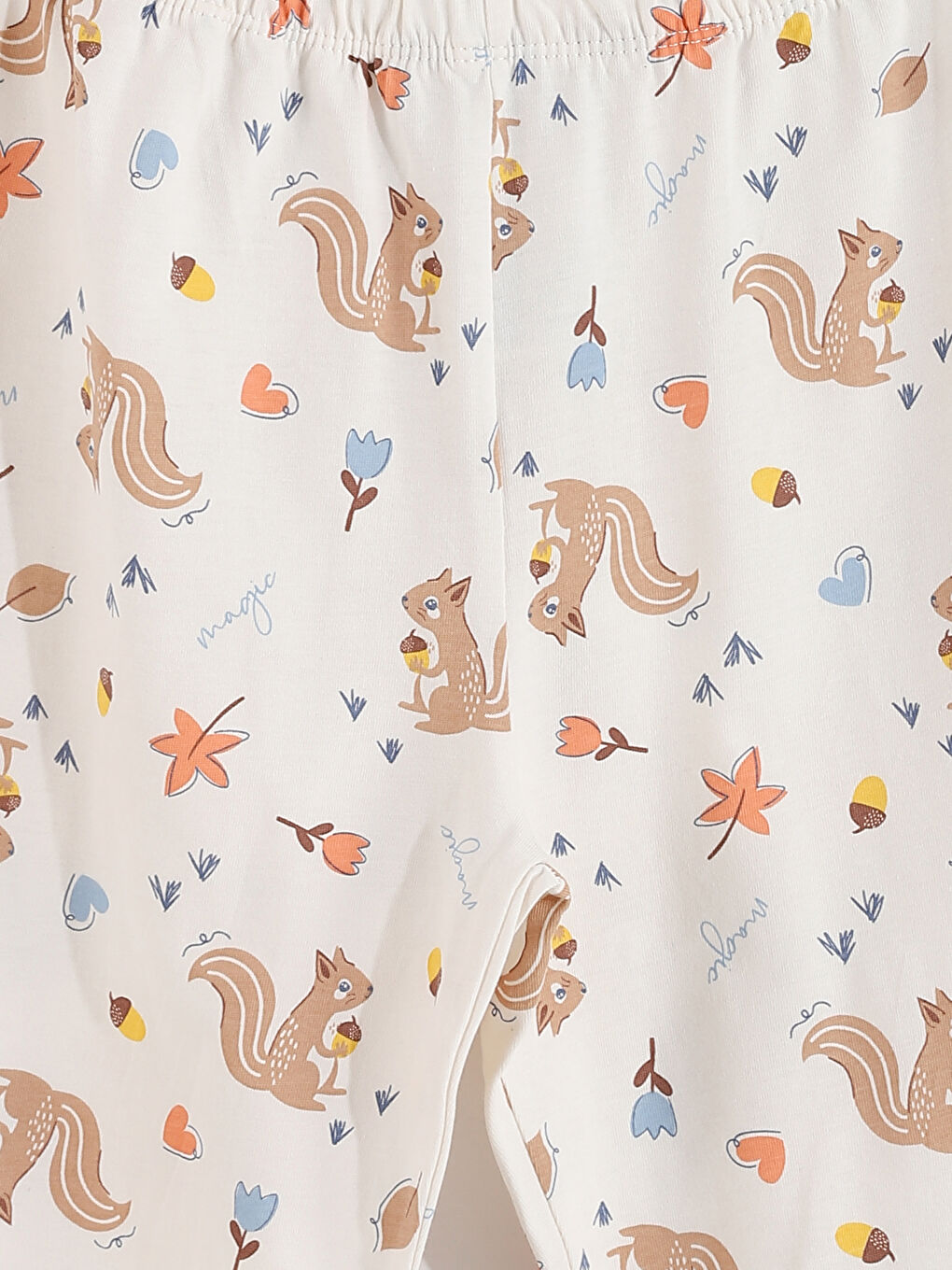 Crew Neck Girls' Pyjama Set-6