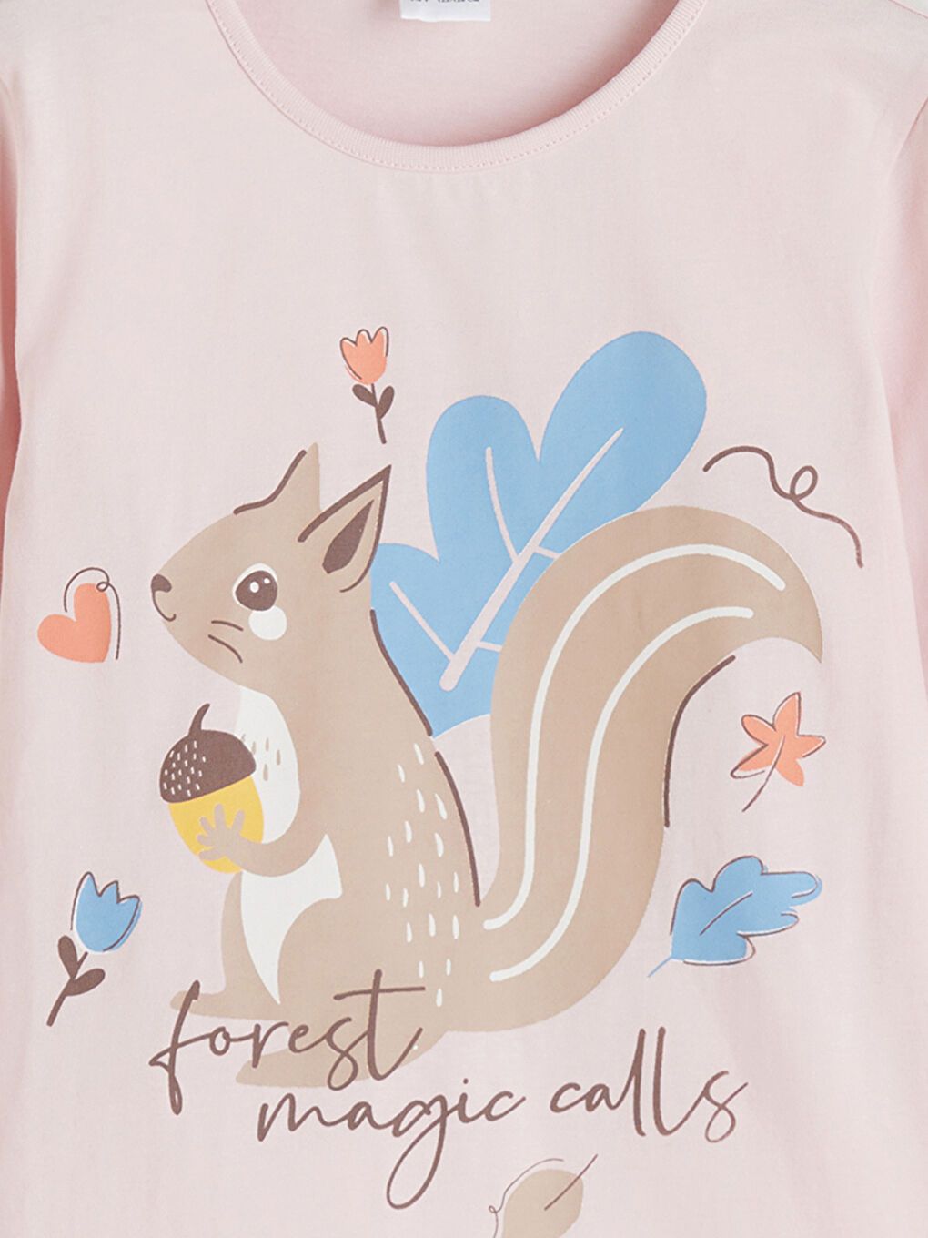 Crew Neck Girls' Pyjama Set-2