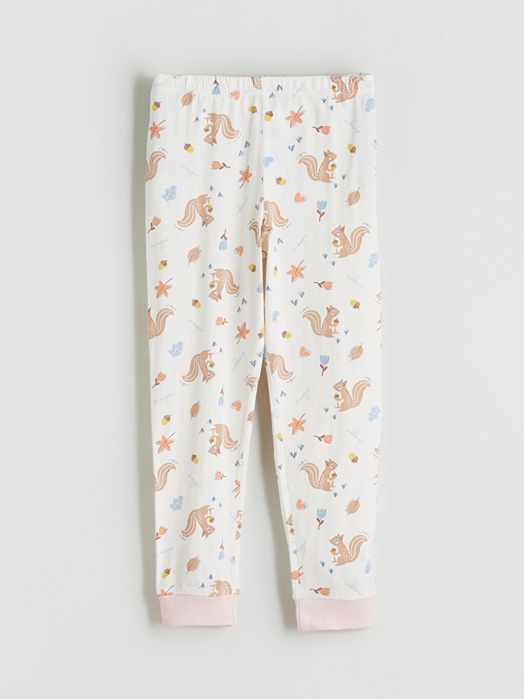 Crew Neck Girls' Pyjama Set-4