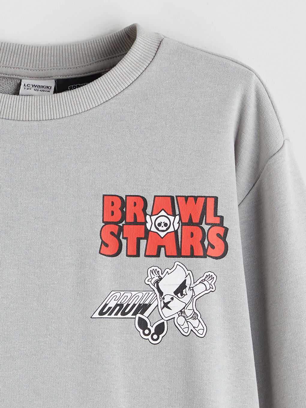 Crew Neck Brawl Stars Printed Long Sleeve Boy's Sweatshirt-1