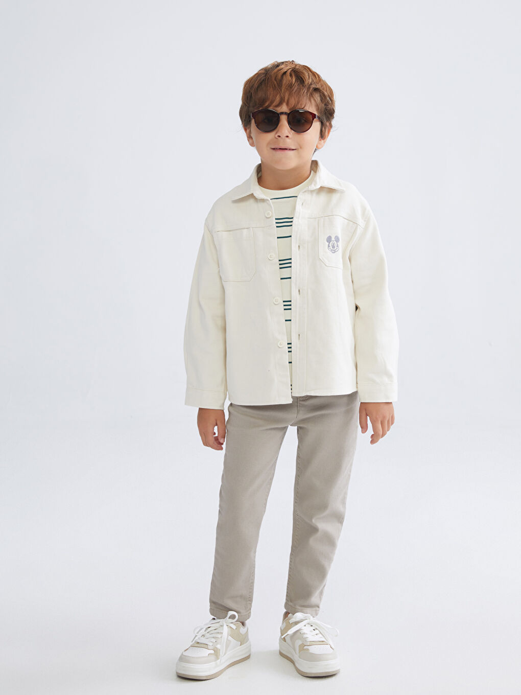 Mickey Mouse Printed Boys' Shirt-1
