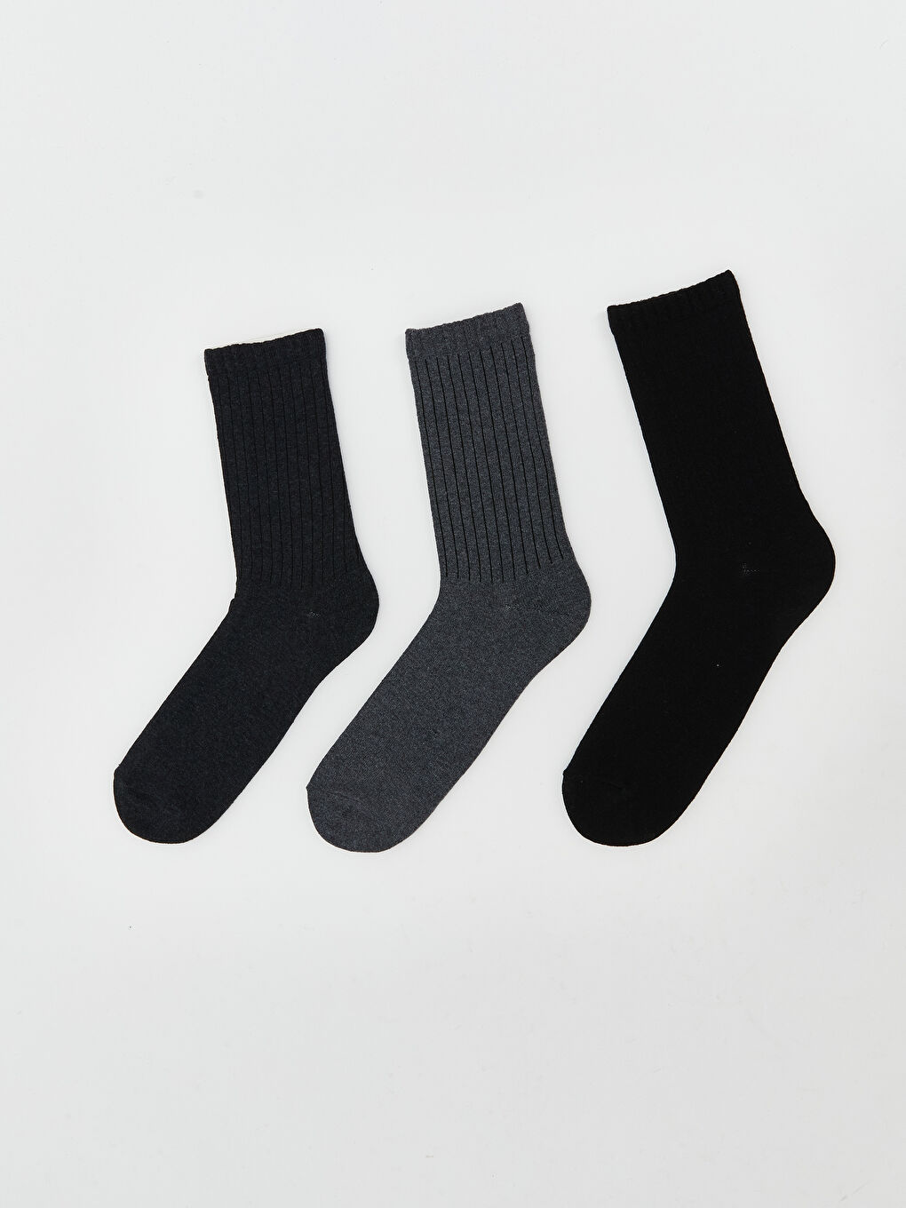 Antrasit Erkek Soket Çorap 3'lü
