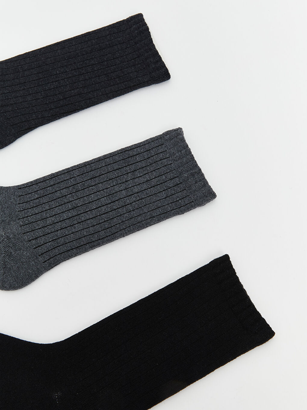 Antrasit Erkek Soket Çorap 3'lü-1