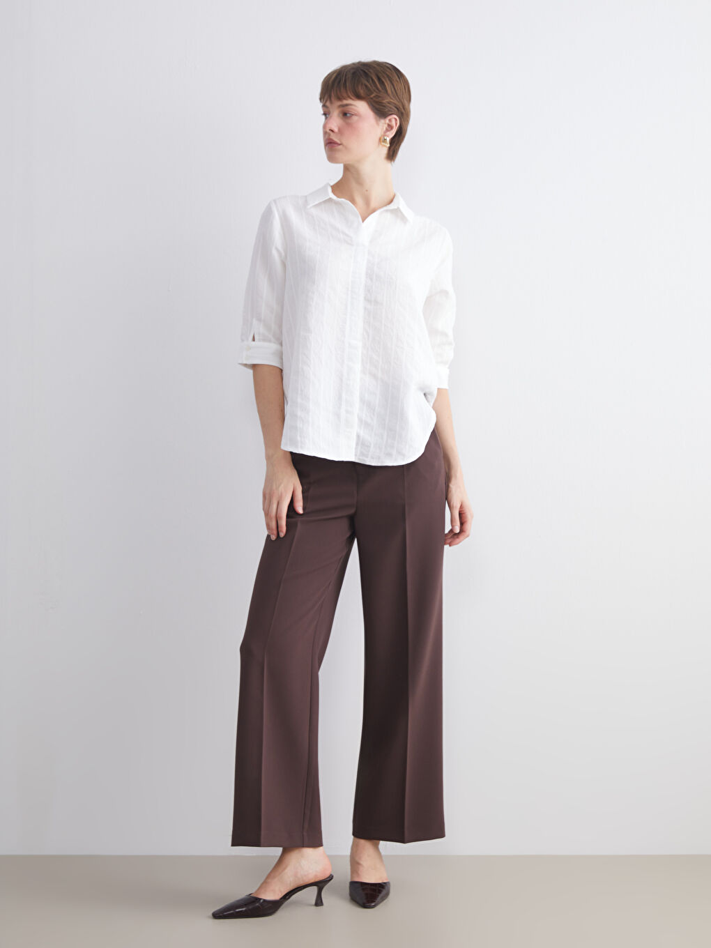 LCWAIKIKI Classic Standard Fit Women's Trousers -W5HT01Z8-D7V