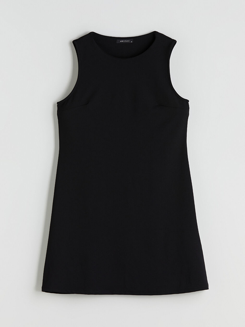 LCWAIKIKI Classic Crew Neck A-Line Mini Dress -W5HT02Z8-CVL