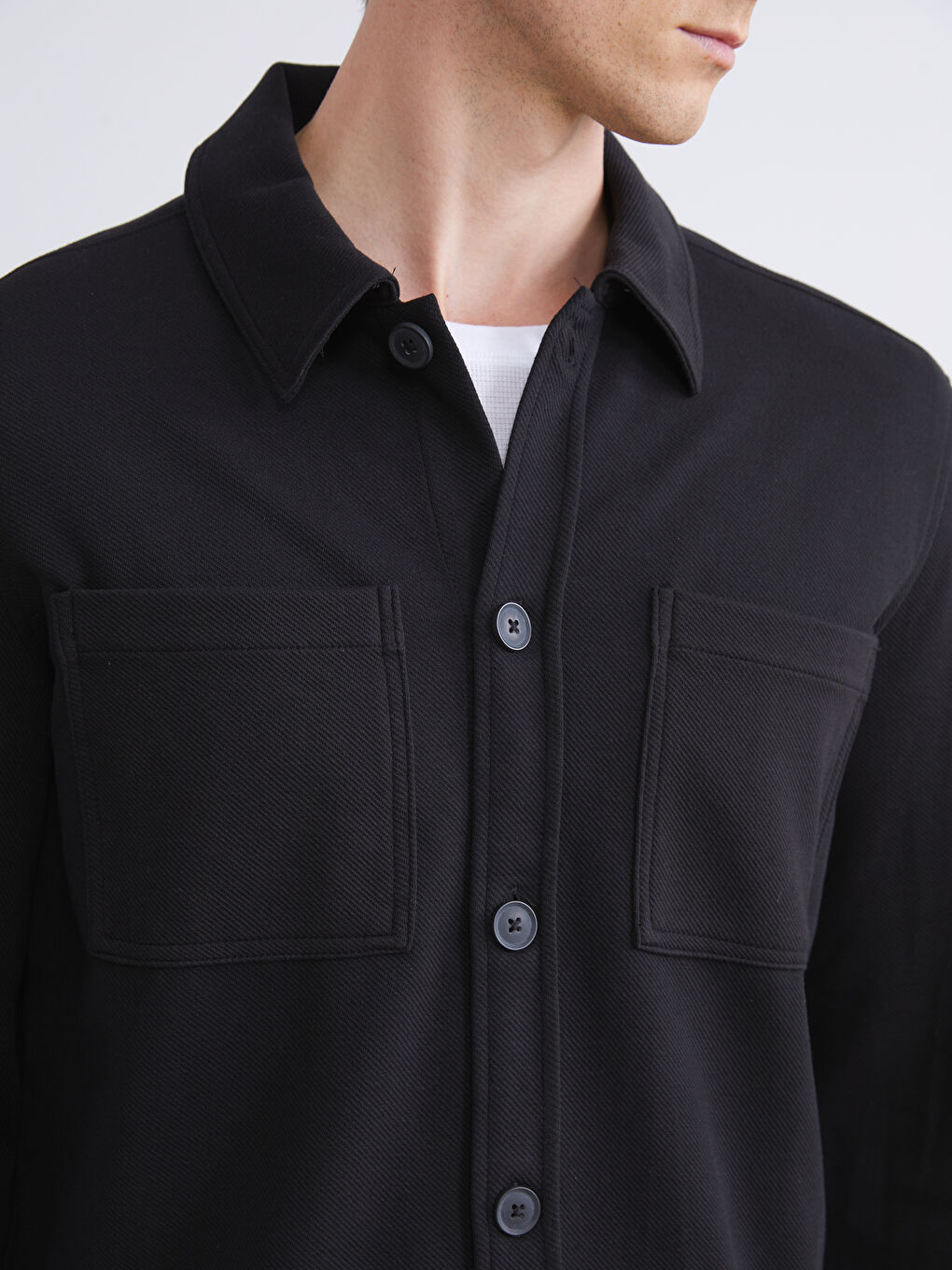 Relaxed Fit Men's Shirt Jacket-2