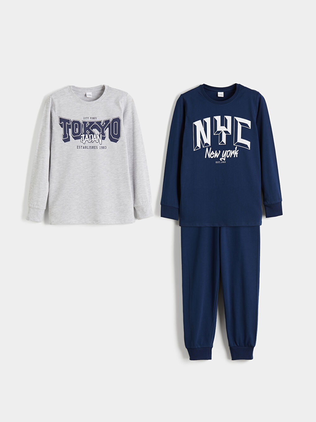 Crew Neck Boys' Pyjama Set