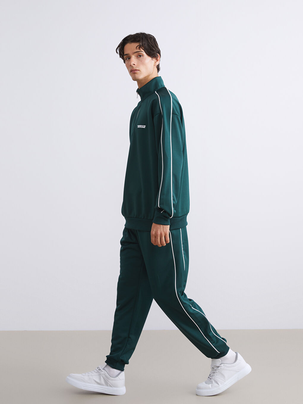 Yeşil Standart Kalıp Erkek Jogger Eşofman Altı