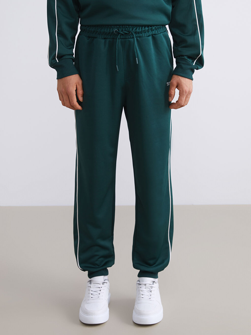 Yeşil Standart Kalıp Erkek Jogger Eşofman Altı-1