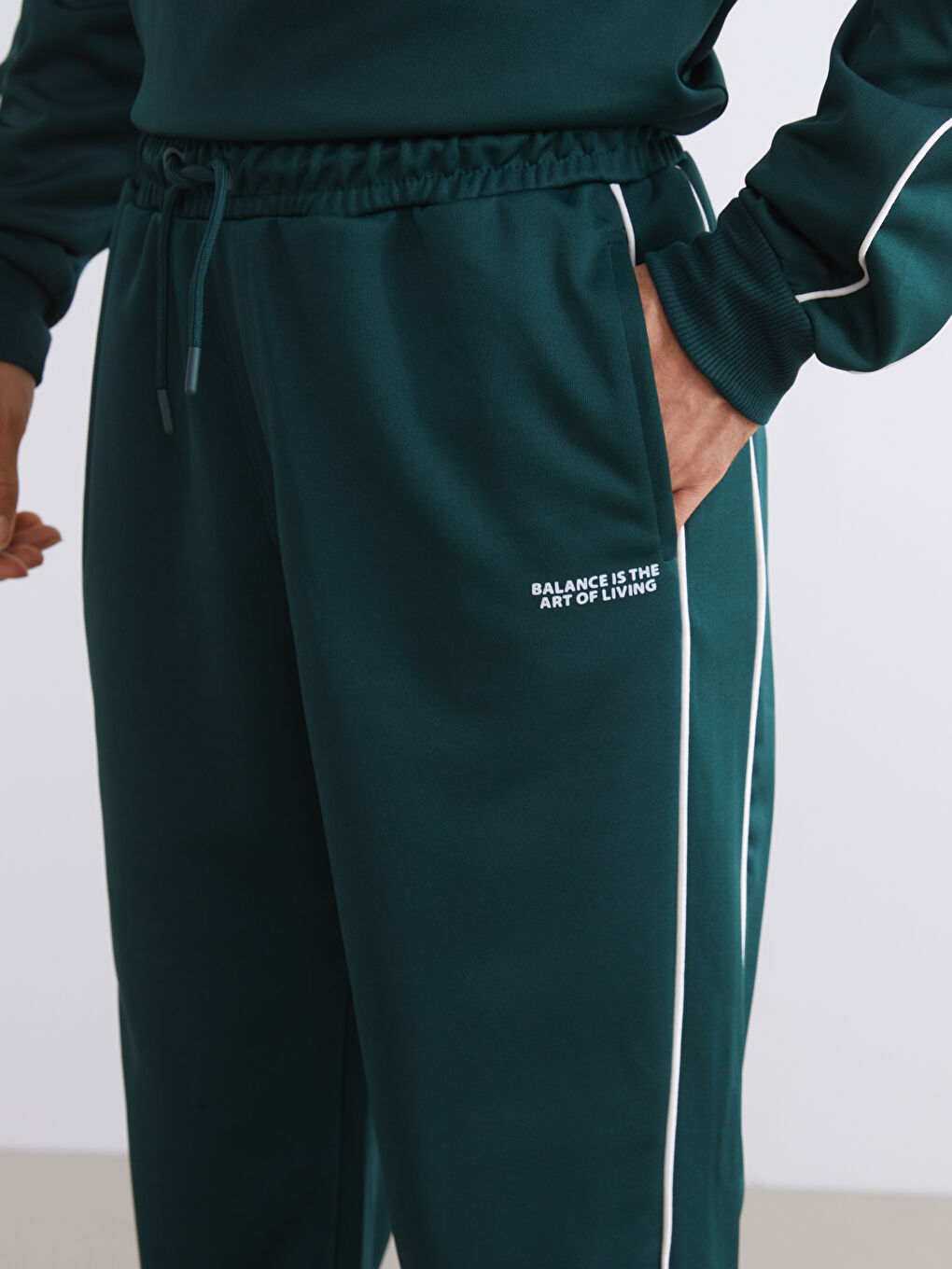 Yeşil Standart Kalıp Erkek Jogger Eşofman Altı-2