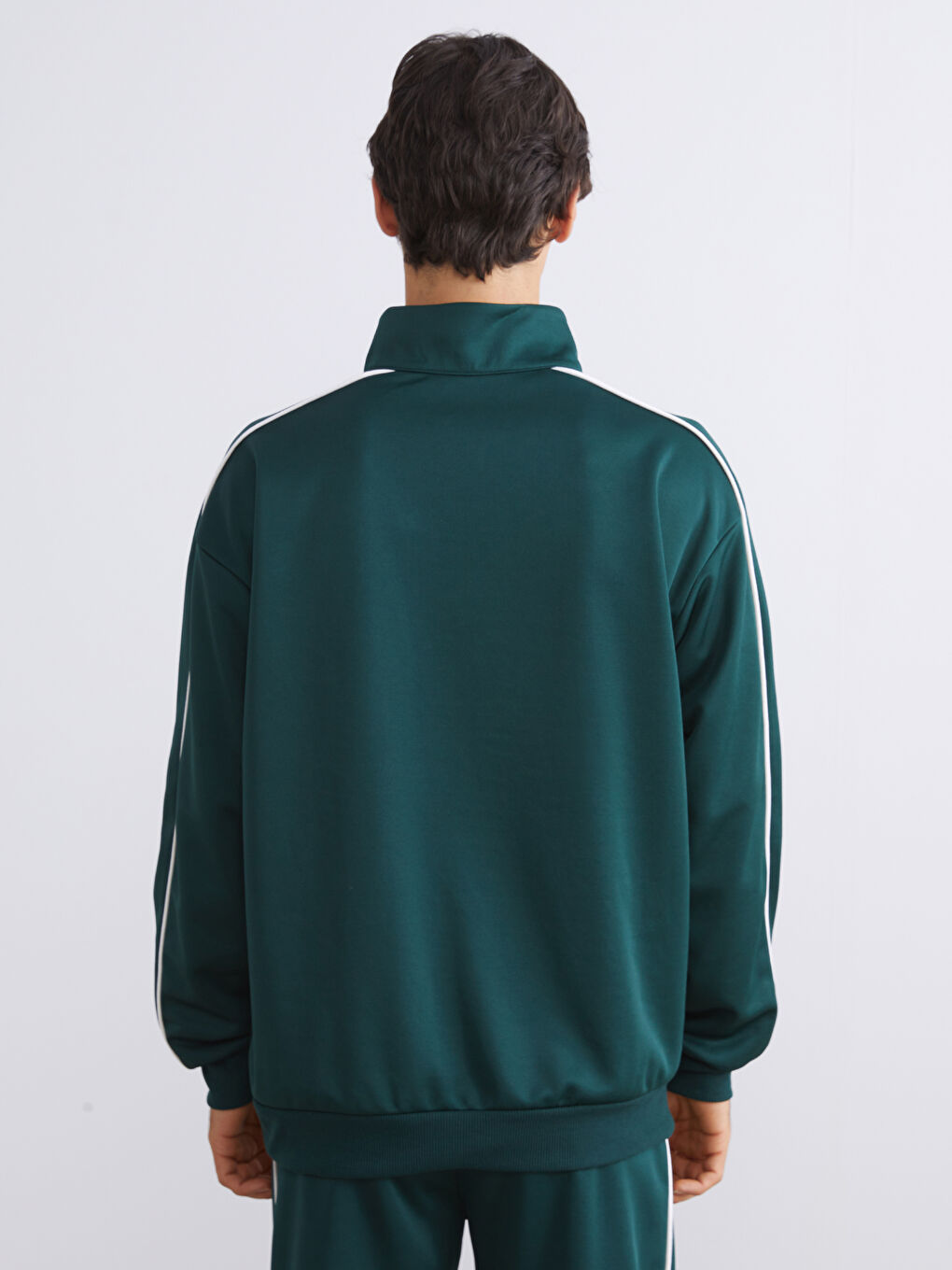 سويت شيرت مطبوع بياقة قمع للرجال-6